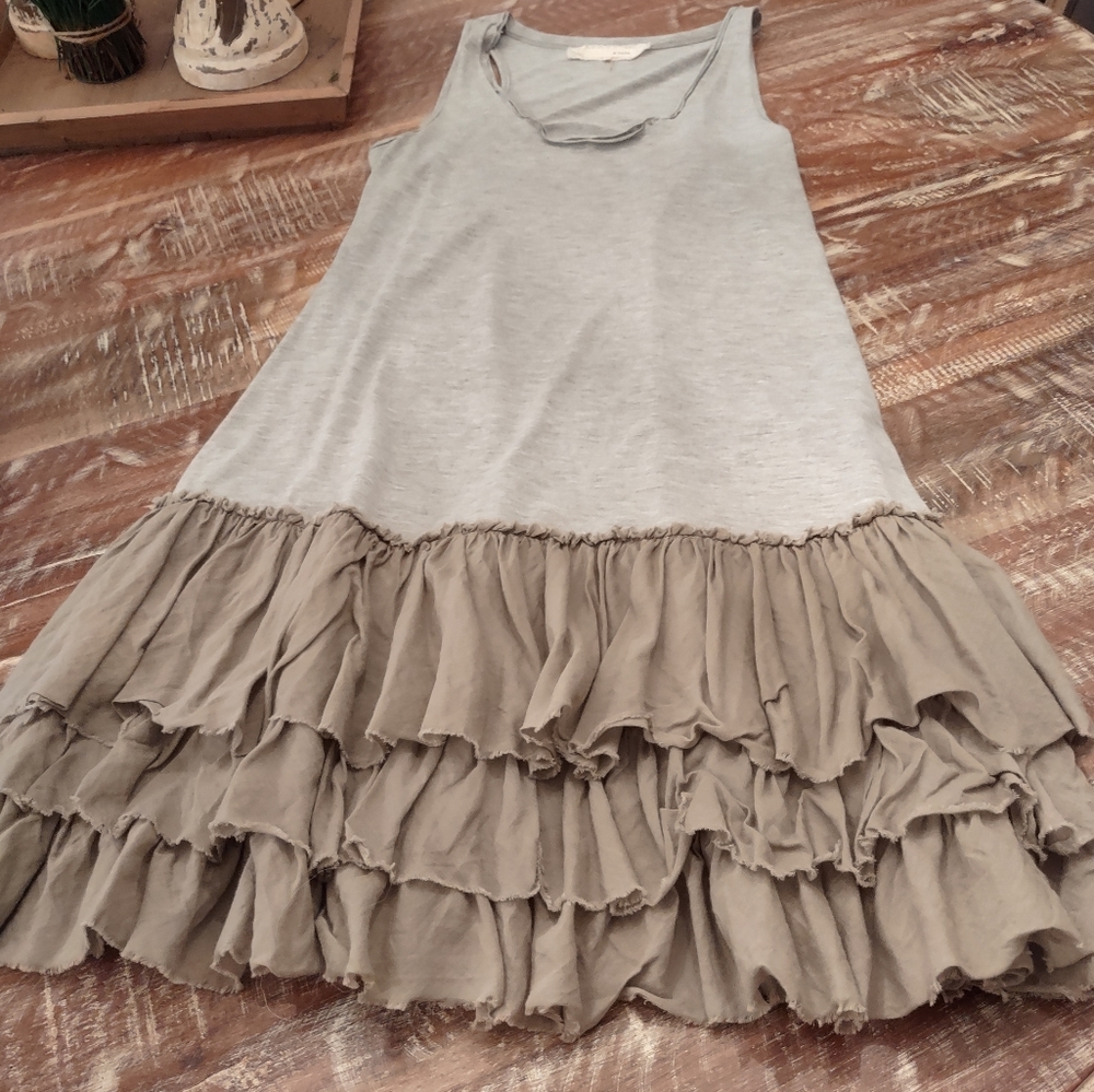 Ruffled tank dress